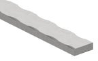 Flacheisen S235JR, 25x8mm, Kanten gehämmert, L: 3000mm