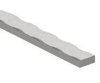 Flacheisen S235JR, 20x8mm, Kanten gehämmert, L: 3000mm