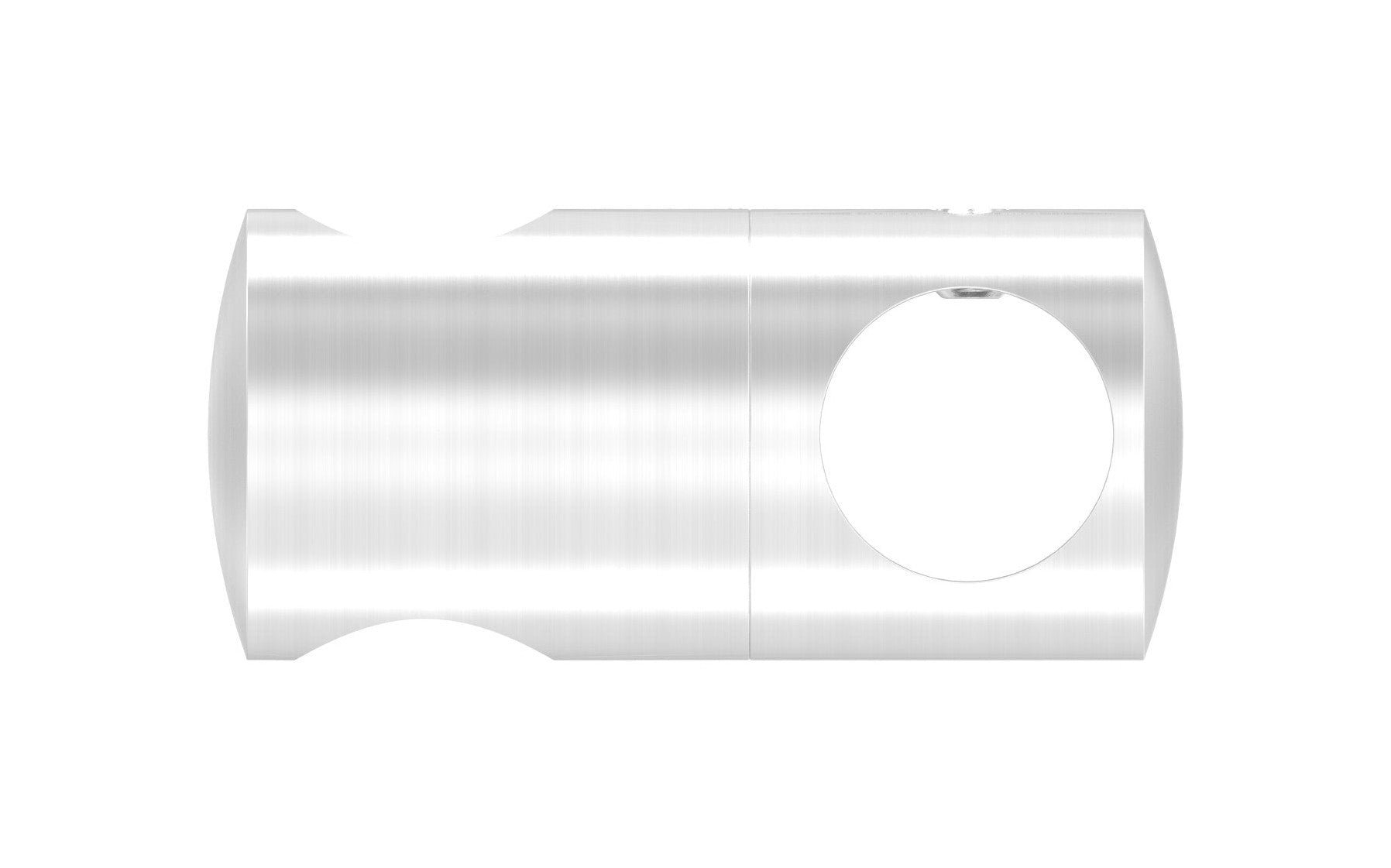 Doppelquerstabhalter ∅ 25 mm, mit 2 Bohrungen, zum Befestigen von Füllstäben, V2A