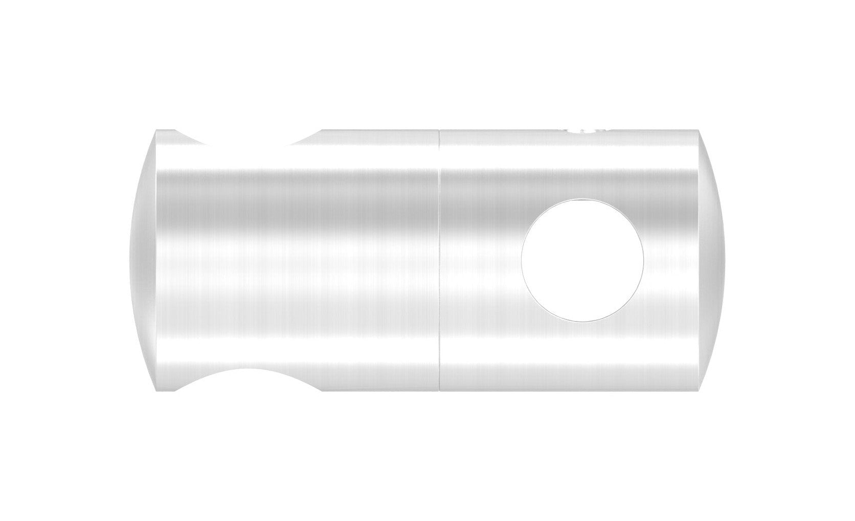 Doppelquerstabhalter ∅ 22 mm, mit 2 Bohrungen, zur Befestigung von Füllstäben, V2A