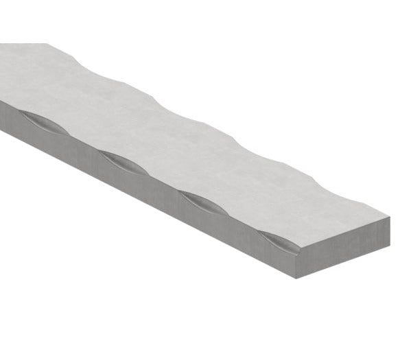 Flacheisen S235JR, 30x8mm, Kanten gehämmert, L: 3000mm