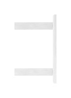Edelstahl Wandbefestigung für Geländerpfosten zum Spannen, Platte 130 x 150 x 8 mm, V2A