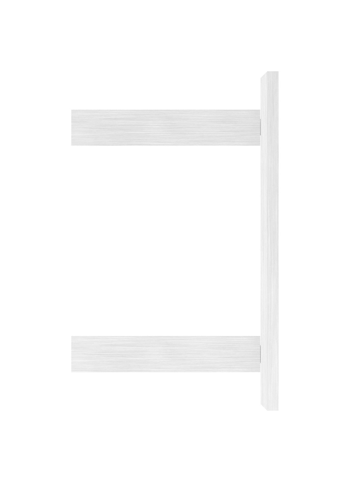 Edelstahl Wandbefestigung für Geländerpfosten zum Spannen, Platte 130 x 150 x 8 mm, V2A