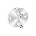 Edelstahl Wandbefestigung für Geländerpfosten 42,4 mm, mit 2 Langlöchern, V2A