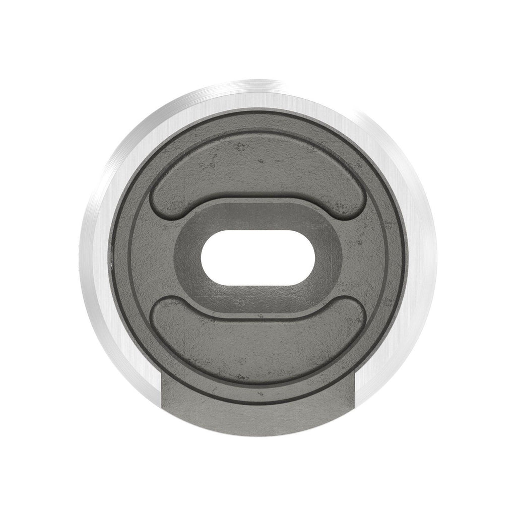 Wandhalter für Rund-Nutrohr, V2A
