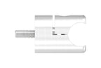 Blechhalter für rundes Klemmprofil, V2A