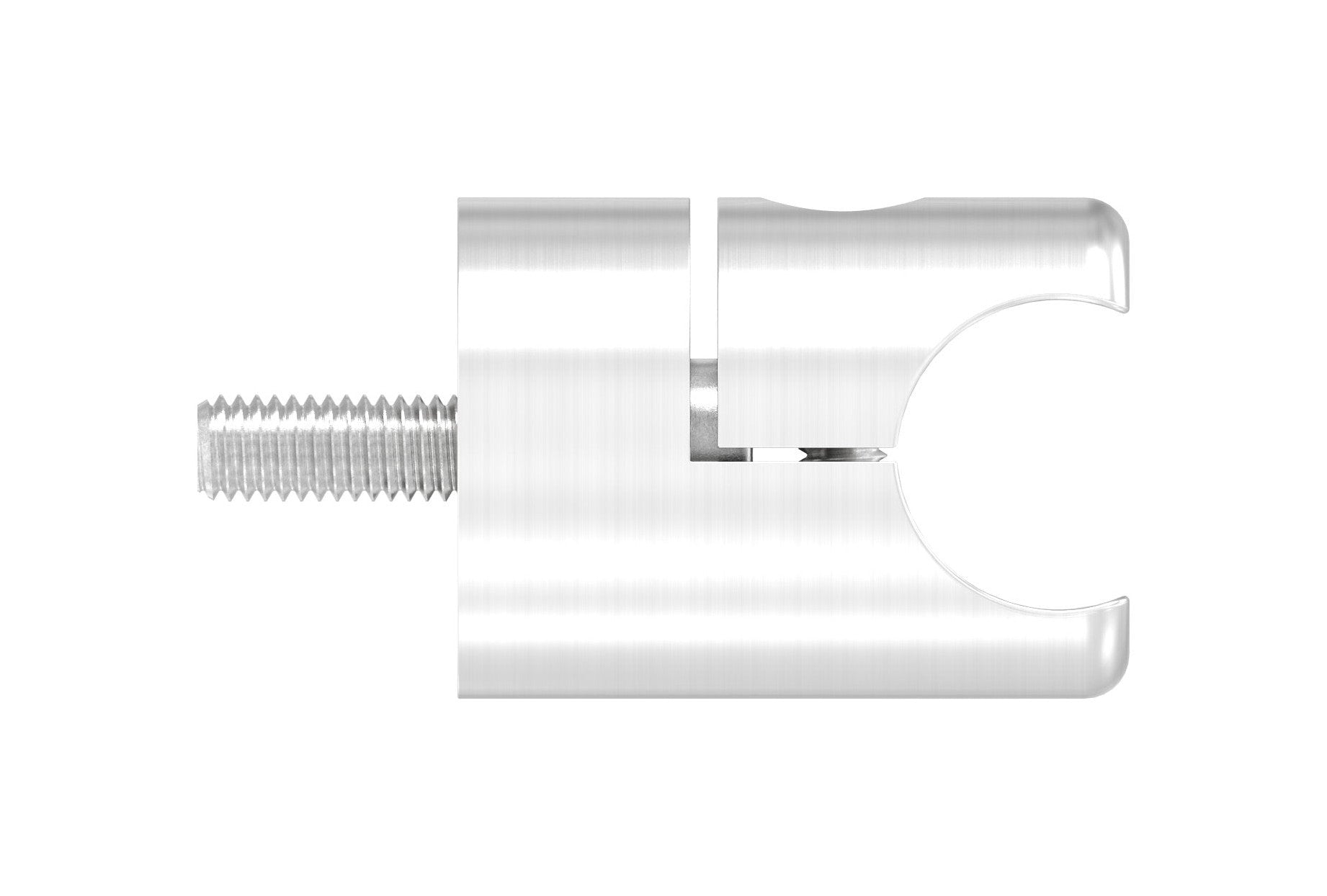 Blechhalter für rundes Klemmprofil, V2A