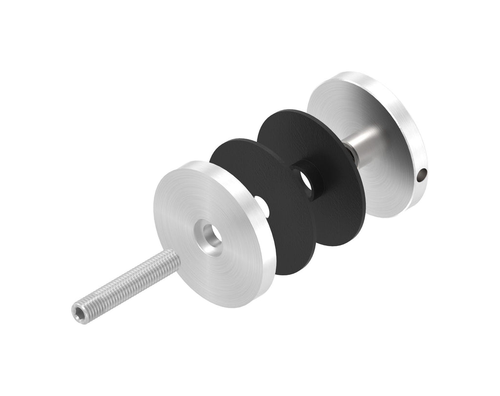 Glaspunkthalter Ø 62 mm, Klemmbereich 6.0 - 21.52 mm, V2A