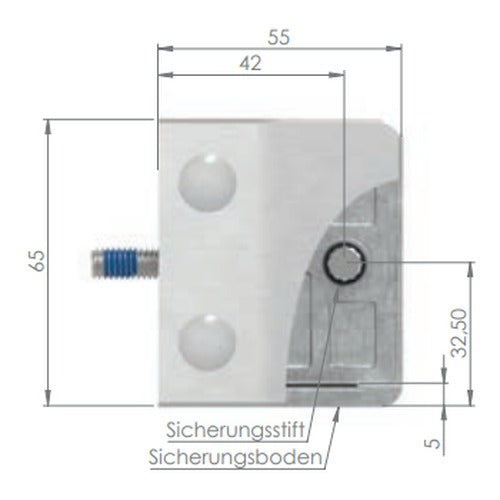 Glasklemme mit AbZ Modell 35