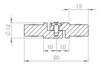 Rohrverbinder zum Stecken oder Kleben mit Gelenk, verstellbar 0 - 100°, für Rohr 12 x 1,5 mm, V2A