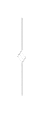 Designstab, Länge 1000 mm, V2A
