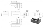 Glasverbinder 90°, für Glasstärke 12.00 - 12.76 mm, V4A