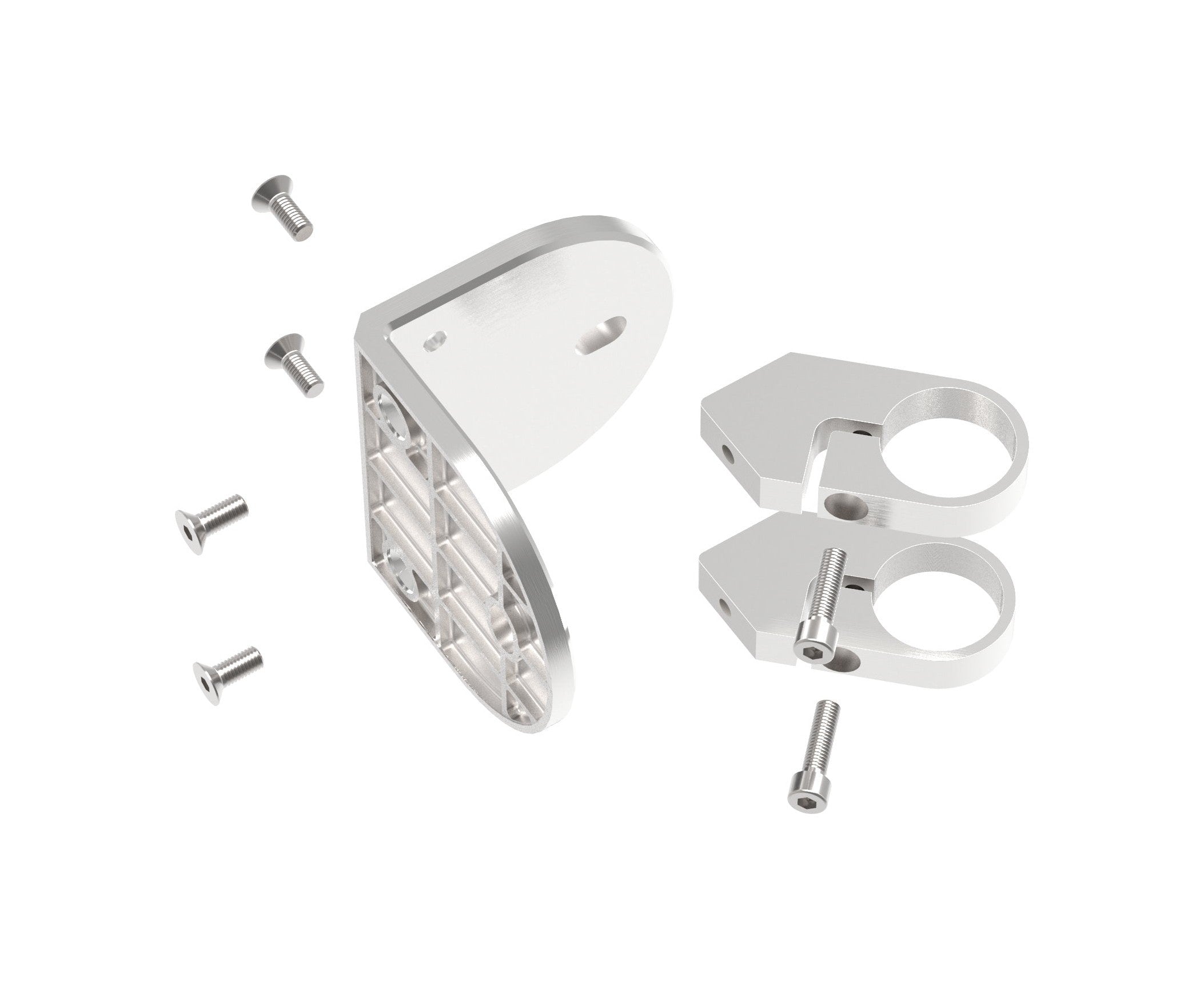 Edelstahl 90° Wandbefestigung für Geländerpfosten zum Spannen, für Innenecke, V2A