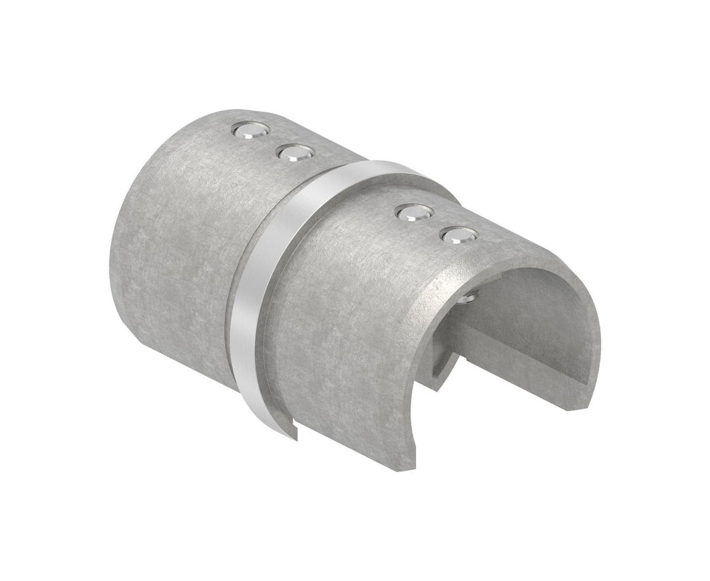 Rohrverbinder für Rund-Nutrohr, V2A / V4A