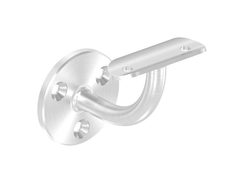 Handlaufhalter mit Anschlussplatte für Rohr Ø 33,7 mm