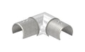 Eckbogen horizontal / Verlaufsecke 90° für Rund-Nutrohr, V2A / V4A