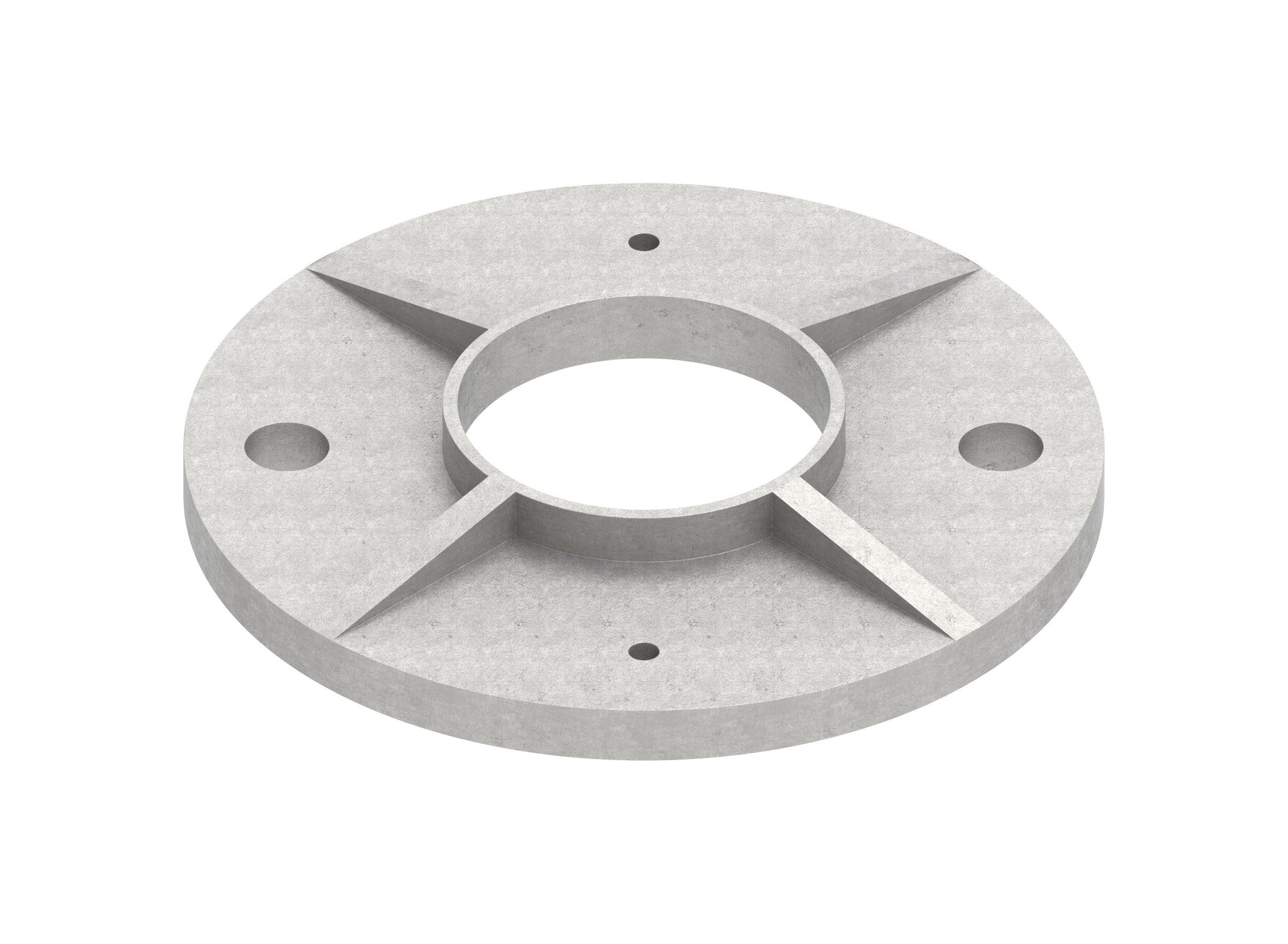 Ankerplatte 120 x 8 mm, Mittelbohrung 48,5 mm