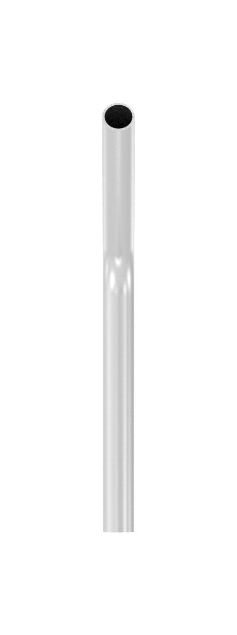Edelstahl Rohrbogen 60° mit Bogenauslauf ca. 200 mm, V2A