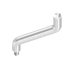Bügel Edelstahl 2 x 30° gebogen, 360° drehbar,1 x Außengewinde, 1 x Innengewinde, V2A