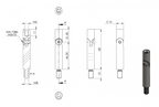 Zeichnung Gelenkstift Ø 12 mm, Länge 68 mm