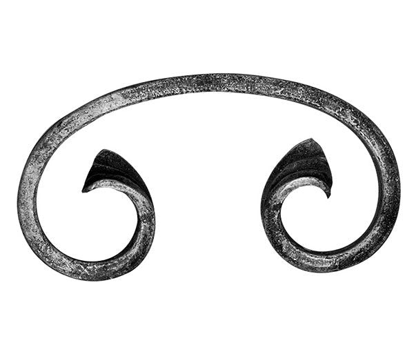 C-Schnecke 12x5mm: glatt, Höhe 60mm, Breite 120mm