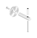 verschraubter Handlaufhalter mit Durchgangsbohrung und Linsenkopfschraube, V2A