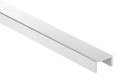 Kantenschutzprofil SLIM, Alu eloxiert E4/EV1, Edelstahlfinish