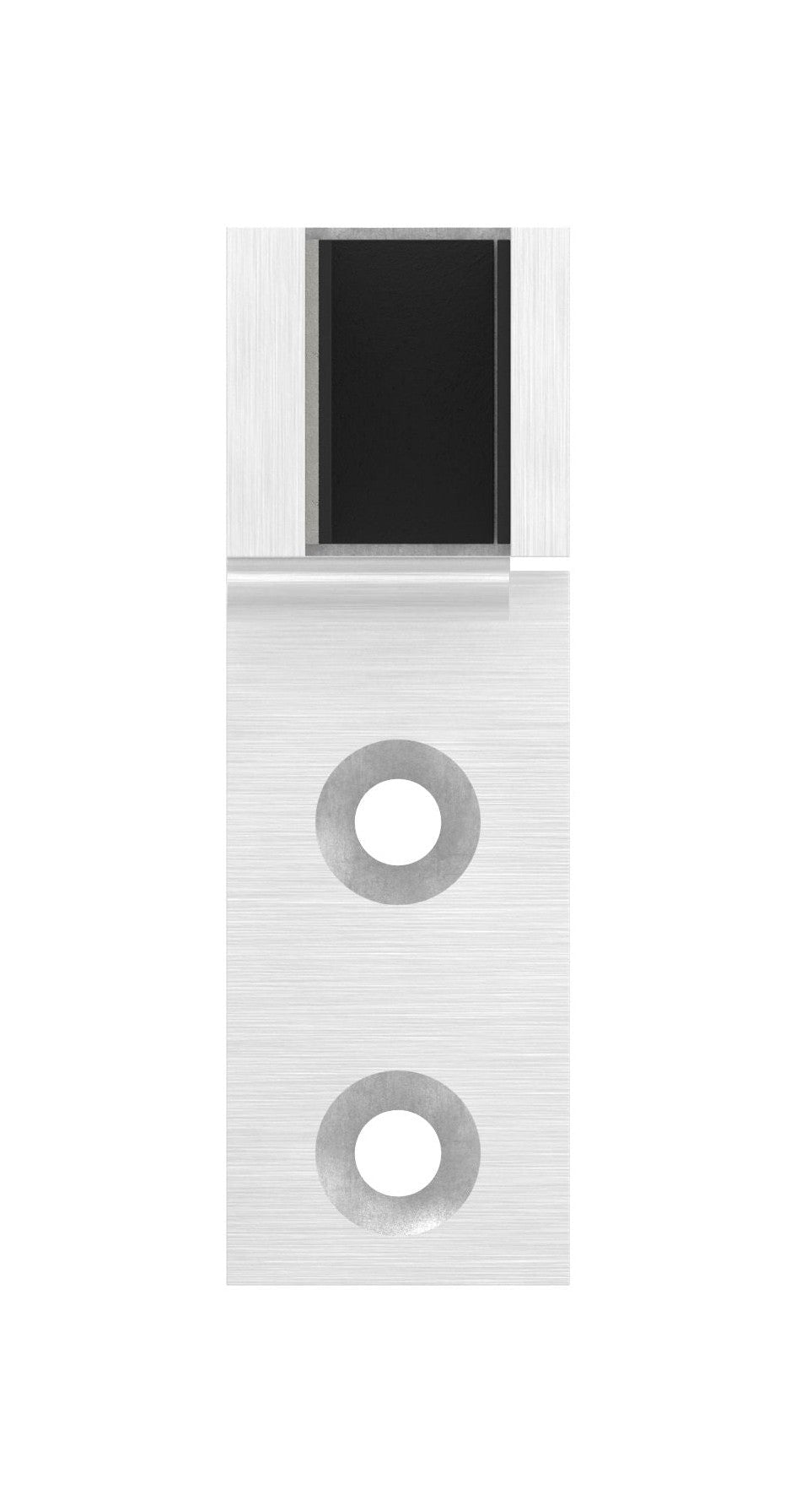 Glasverbinder für Wandmontage, für Glasstärke 12.00 - 12.76 mm, V4A
