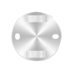 Edelstahl Wandbefestigung für Geländerpfosten zum Spannen, Platte 120 x 120 x 10 mm, V2A / V4A
