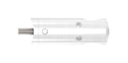 Querstabhalter Ø 22 mm, für 90° Innenecke, mit Durchgangsbohrung, V2A / V4A