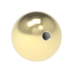 Vollkugel messingbeschichtet Ø 40 mm, mit Gewinde M8