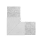 Eckbogen vertikal / Rahmenecke 90° für Quadrat-Nutrohr, V2A / V4A