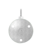 verschraubter Handlaufhalter mit Durchgangsbohrung und Holzschraube, V2A