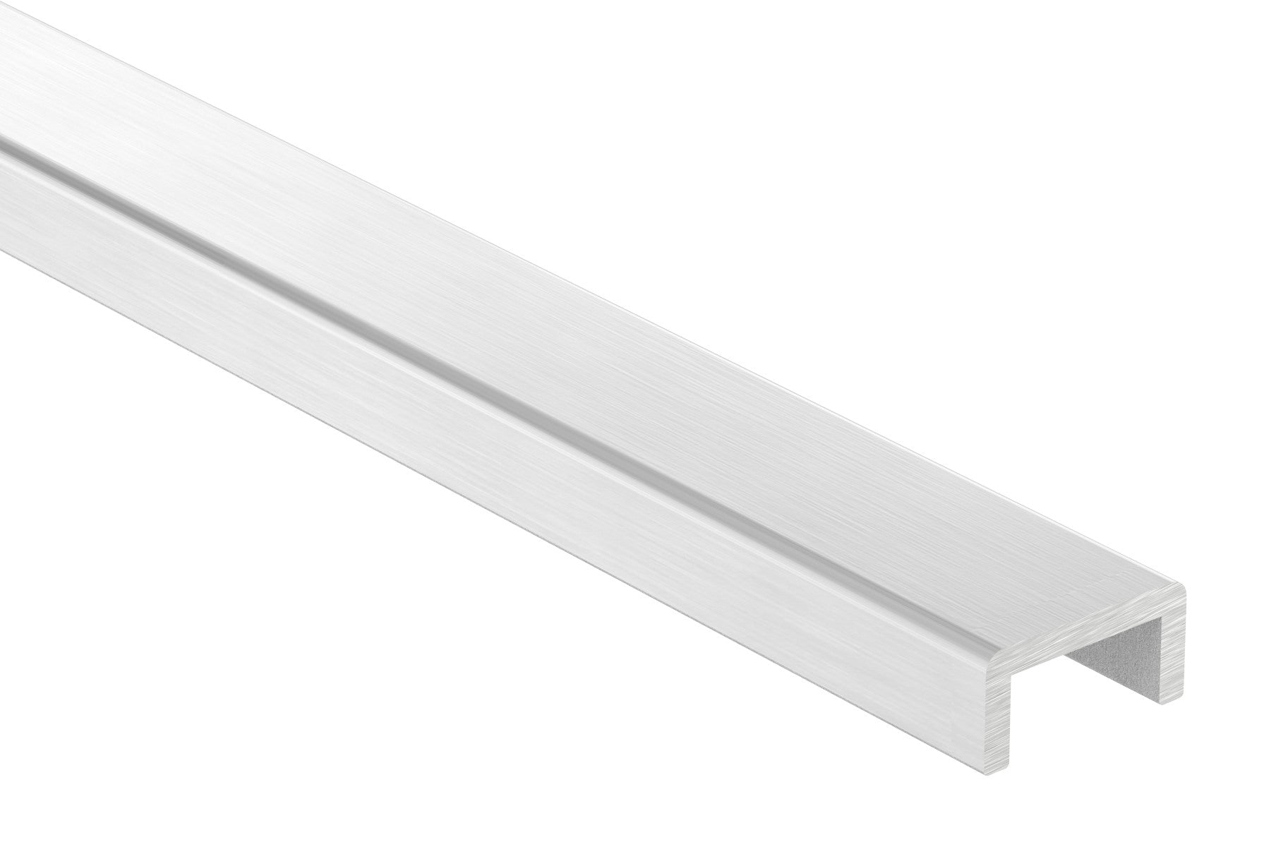 Kantenschutzprofil STATIC, Alu eloxiert E4/EV1, Edelstahlfinish