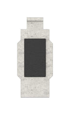 Sicherungsplatte für Glasklemme ohne AbZ / AbG Modell 45 "PLACON", Endklemme