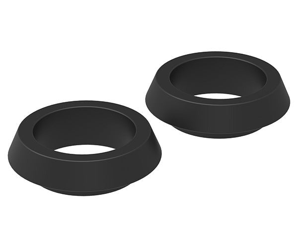 Kunststoffringe für Schlosskästen, 1 Paar, schwarz