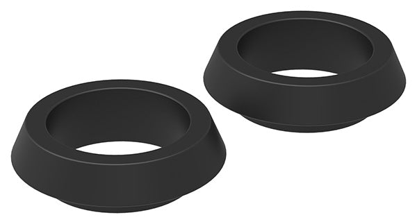 Kunststoffringe für Schlosskästen, 1 Paar, schwarz