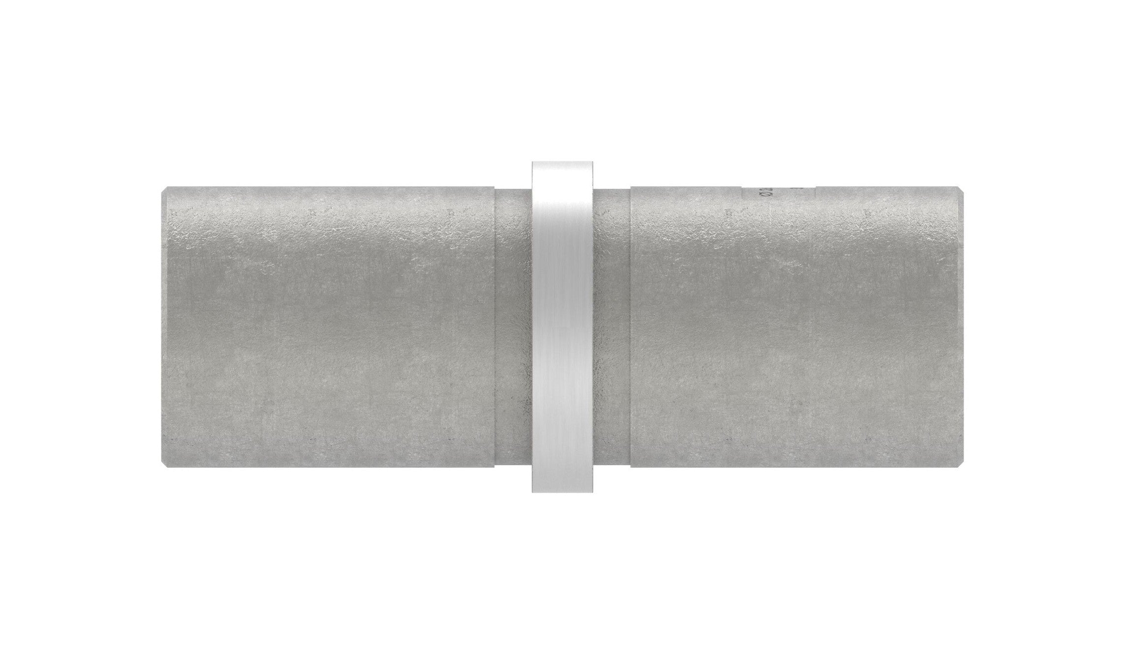 Edelstahl Rundrohr-Verbinder, mit Steg, zum Stecken und Kleben ins Rohr, V2A / V4A