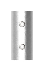 Edelstahl Rundrohr-Verbinder, mit Klemmschrauben, zum Einstecken ins Rohr, V2A