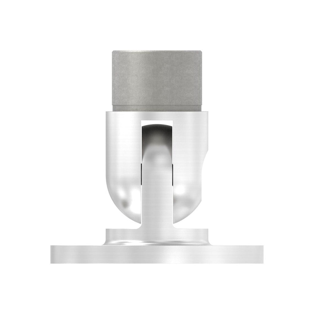 Edelstahl Wandhalter für Rundrohre, flexibel, zum Einstecken ins Rohr, V2A / V4A