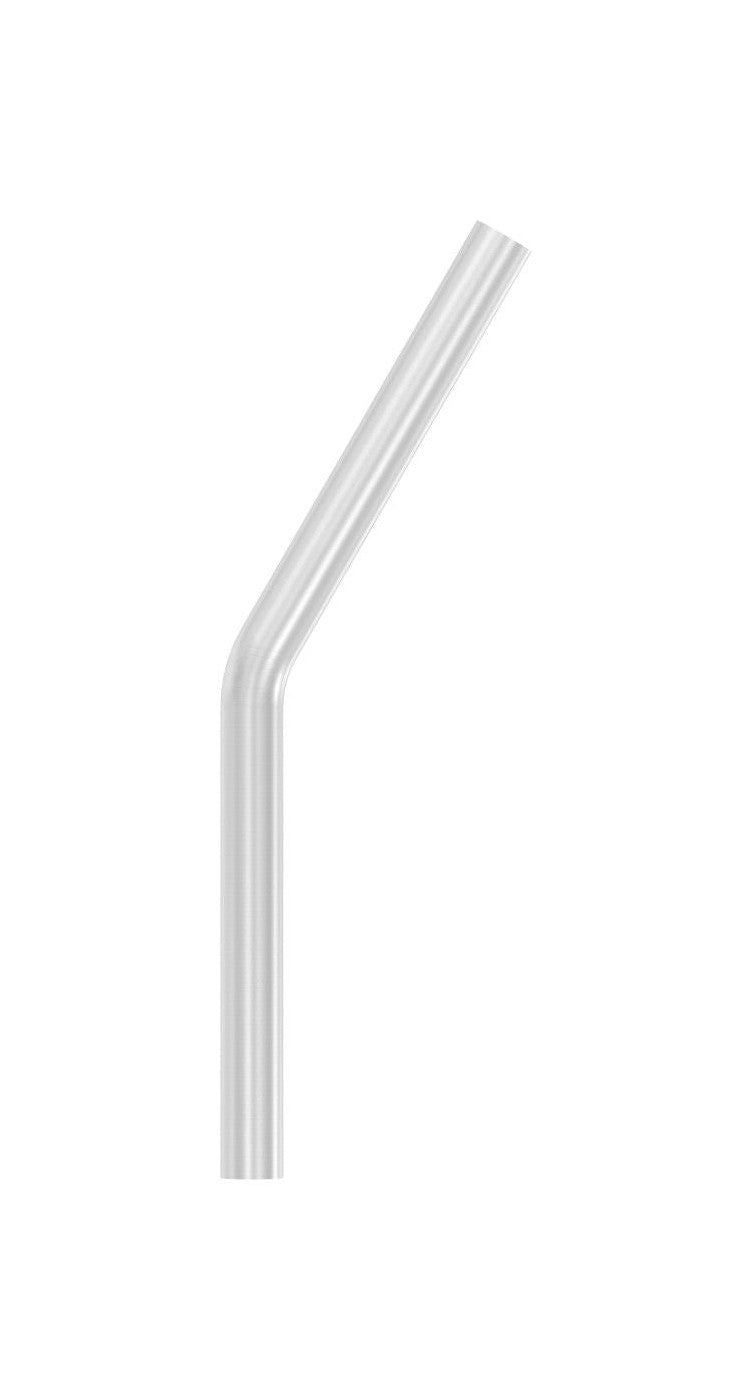Edelstahl Rohrbogen 30° mit Bogenauslauf ca. 200 mm, V2A