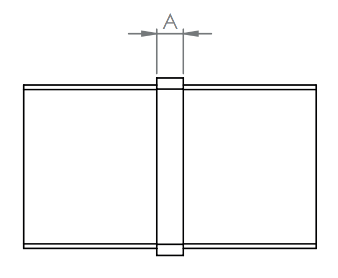 Rohrverbinder für Quadrat-Nutrohr, V2A / V4A