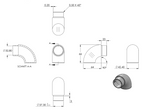 Zeichnung Rohrbogen für Rohr Ø 42,4 x 2,5 mm