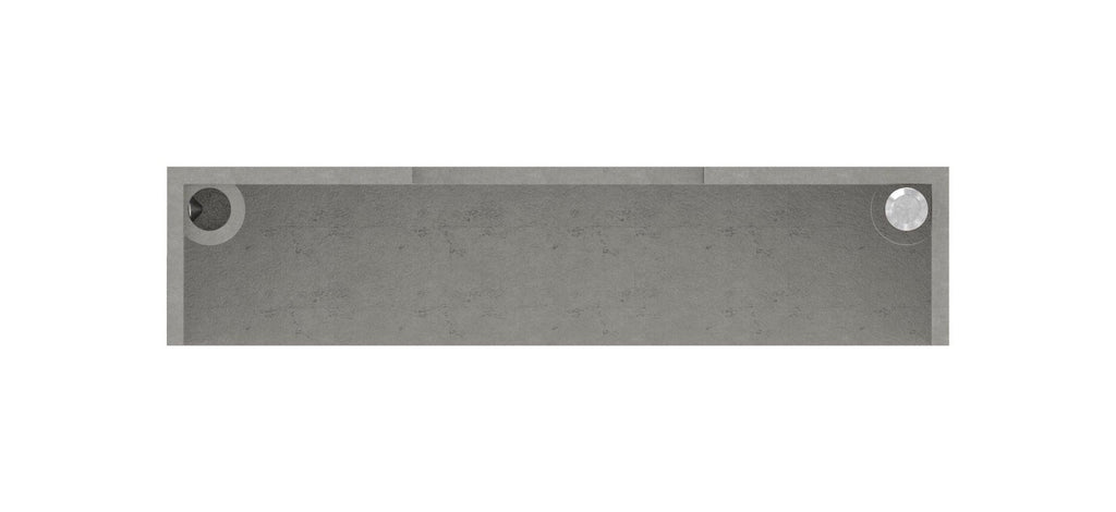Edelstahl Abdeckrosette für Quadratrohre, teilbar, mit Mittelbohrung, Längsschliff, V2A / V4A
