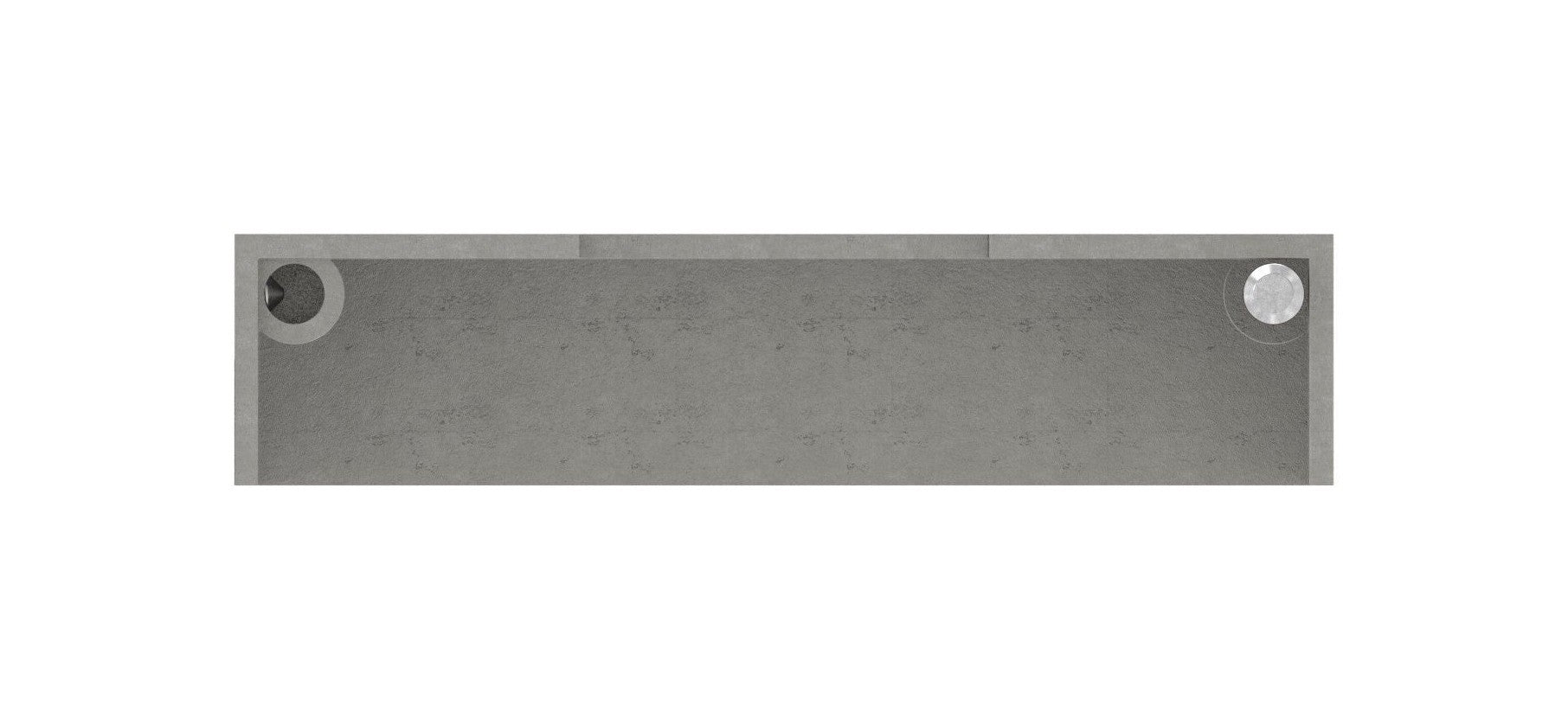 Edelstahl Abdeckrosette für Quadratrohre, teilbar, mit Mittelbohrung, Längsschliff, V2A / V4A