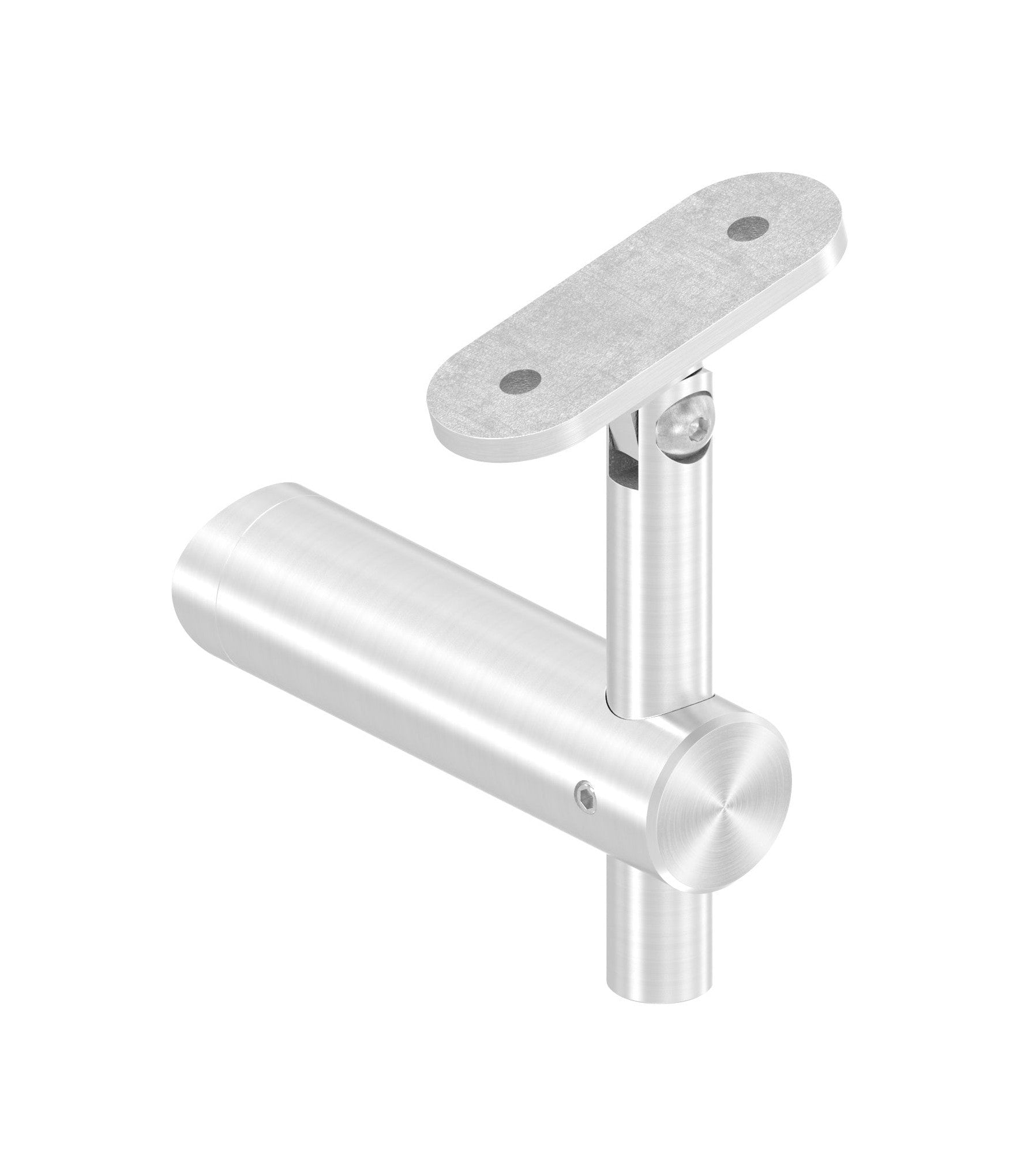 Handlaufhalter mit Anschlussplatte flach
