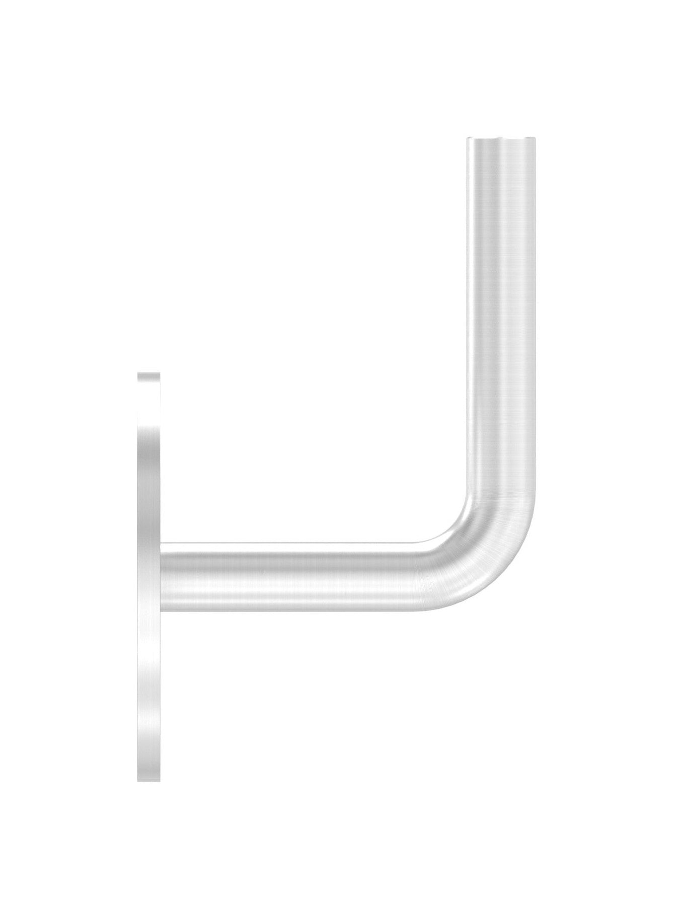 verschraubter Handlaufhalter mit 2 Bohrungen, zum Anschweißen des Handlaufs, V2A
