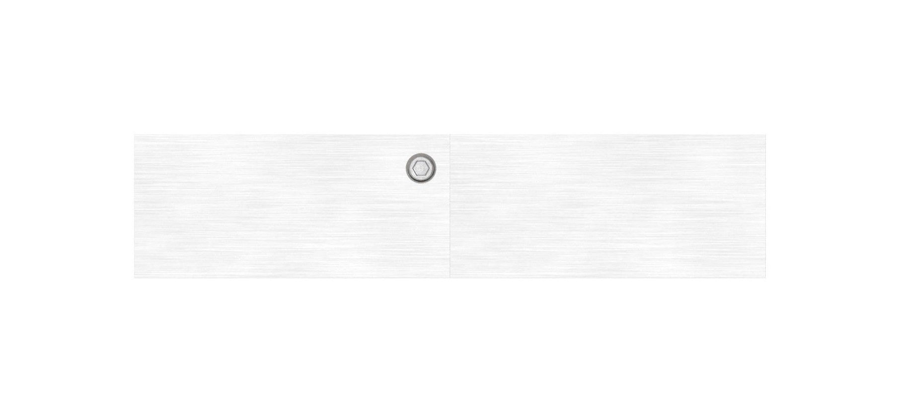 Edelstahl Abdeckrosette für Quadratrohre, teilbar, mit Mittelbohrung, Längsschliff, V2A / V4A