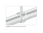 Handlauferhöhung für Rohr Ø 42,4 x 2,0 mm, geeignet zur nachträglichen Montage, V2A / V4A