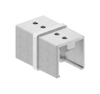 Rohrverbinder für Quadrat-Nutrohr, V2A / V4A